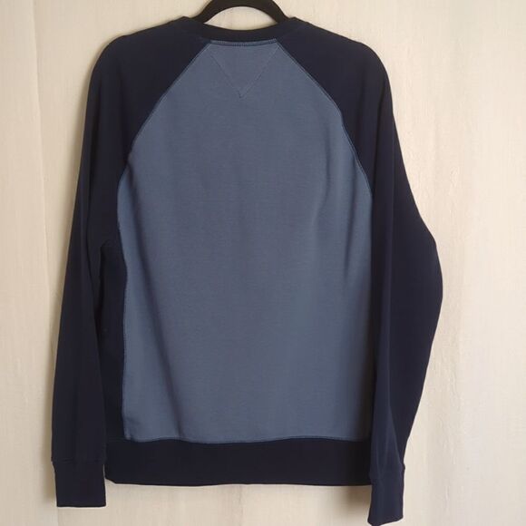 Tommy Hilfiger Mens Blue Long Sleeve  Crewneck Sweatshirt Size L NWOT - Picture 4 of 6